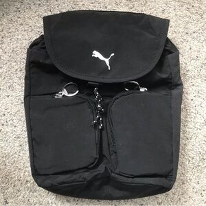 Puma Black Unisex Backpack. Mini Rucksack